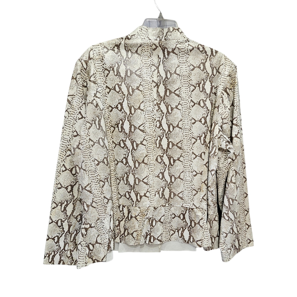 Berek Snakeskin Python Print 100% Leather Tan Cre… - image 2